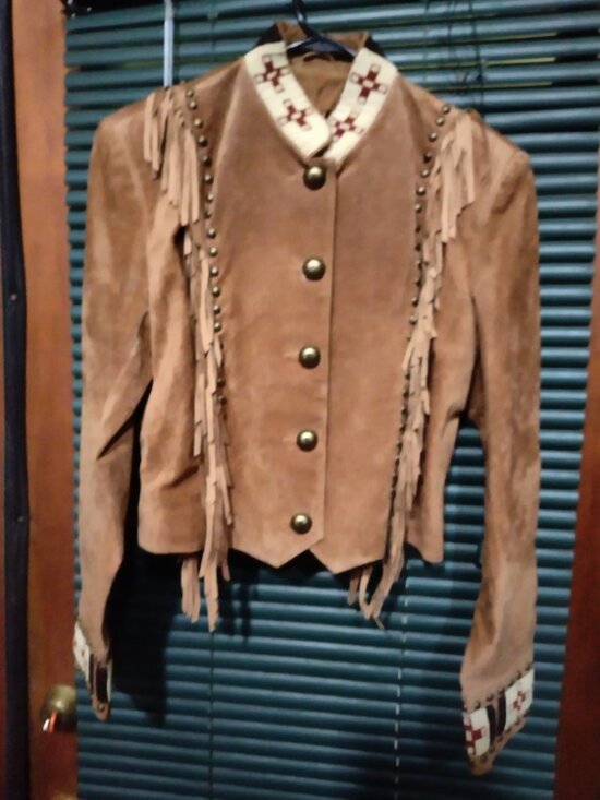 Scully Jackets & Blazers - Vintage Sitting Bull Style Beaded And Studded Suede Jacket Size S